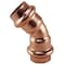 Copper Press By Tmg 1/2 in. x 1/2 in. Copper 45-Degree Press x Press Elbow XPRE1245 - alternate 1
